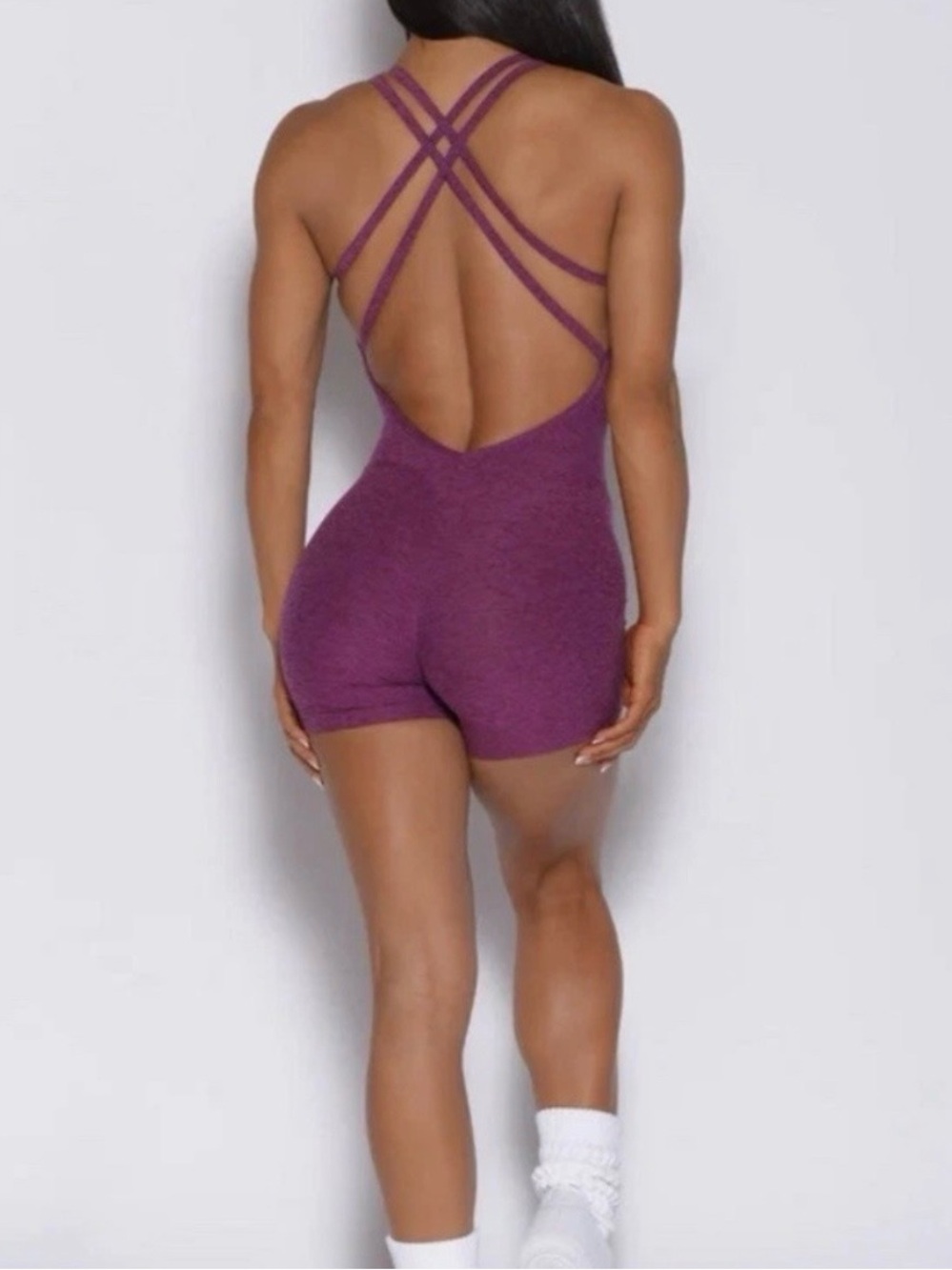 Bombshell Form Bodysuit Shorts Romper XL